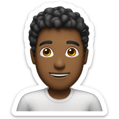 A guy say hi sticker