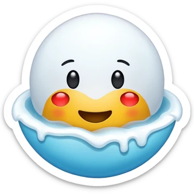 Emoji de la verificacion con color celeste chillante en la forma redonda y la palomita blanca en el centro sticker