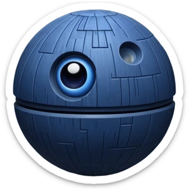 deathstar blueberry sticker