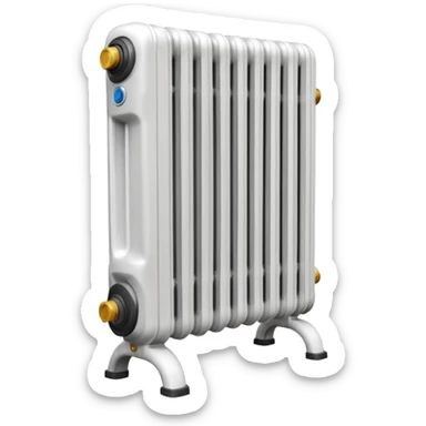 home heating radiator sticker