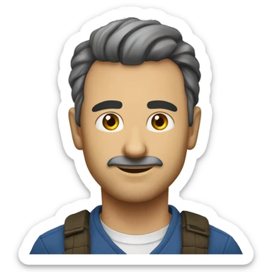 Злой смайлик рок энд рол с языком sticker