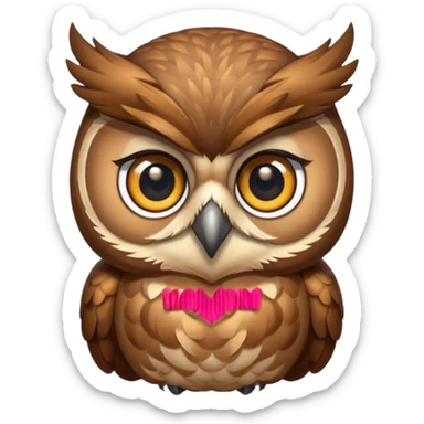 security mascot owl sticker