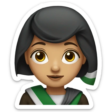 Palestinian girl sticker