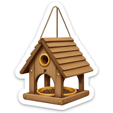 Bird feeder sticker