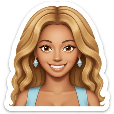 Beyoncé smiling  sticker