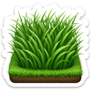  short grass of a soccer field sticker