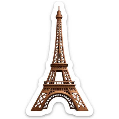 Eiffel Tower stick sticker