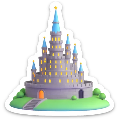 Oxford Babel Tower with glowing silver magic sticker
