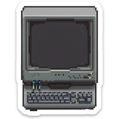 Old computer monitor sticker