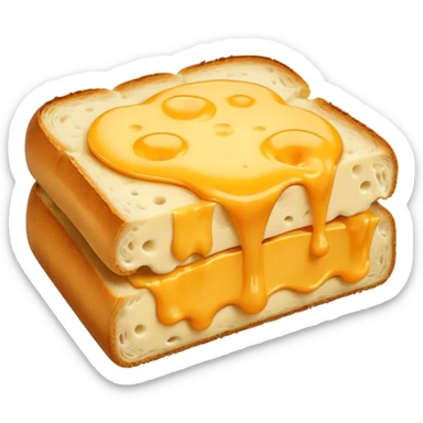 A bread on the cheese sticker