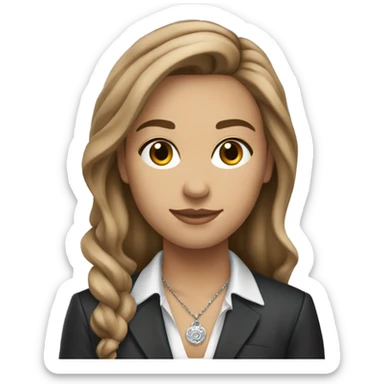 23 year old with light brown hair who works at an insurance firm as an administrator wearing silver jewelry and has tattoos and lives in tennessee sticker