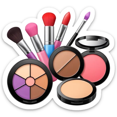 Produtos de maquiagem sticker