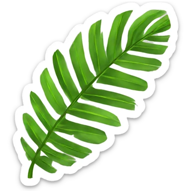 Palm tree leaf sticker