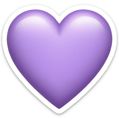 Light Purple Heart  sticker