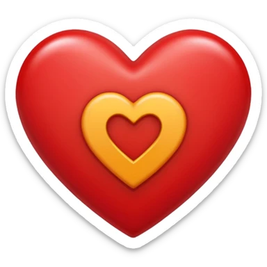 Heart with a j in the middle  sticker