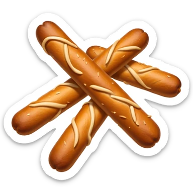 Pretzel sticks sticker