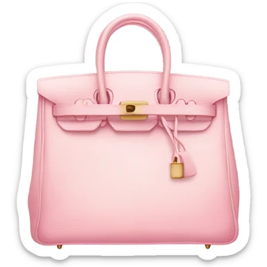 baby pink birkin bag  sticker