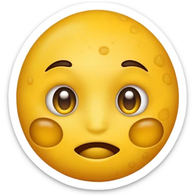 create an emoji of the viral hyperpingmentation meme sticker