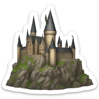 Broken Hogwarts castle sticker