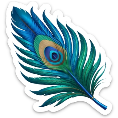 Make an peacock feather emoji sticker