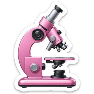 pink microscope sticker