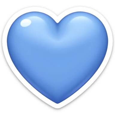 periwinkle heart sticker
