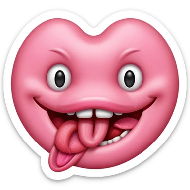 Mouth tongue sticker
