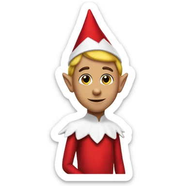 Elf on the shelf sticker
