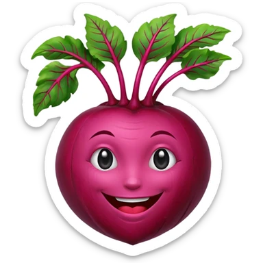 beetroot smiling sticker