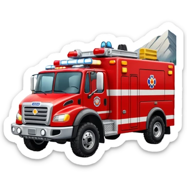 Search & Rescue Truck in USA sticker