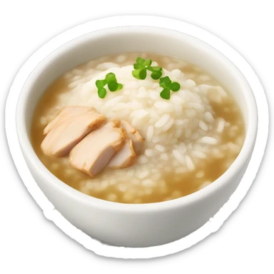 chicken congee sticker