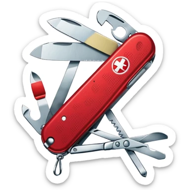 swiss army knife sticker