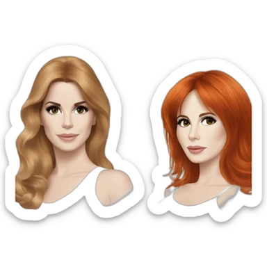 lana del rey and mylène farmer sticker
