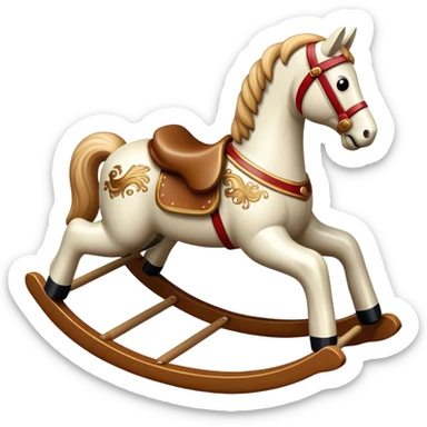A rocking horse toy sticker