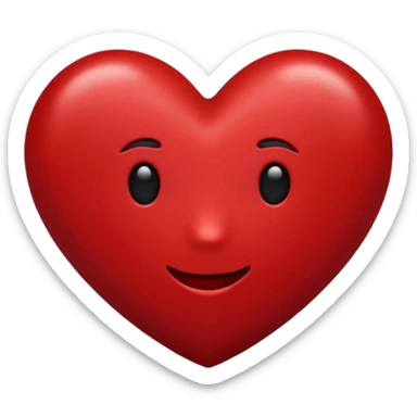 dark red heart emoji very dark red  sticker