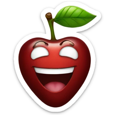 Cherries smiling  sticker