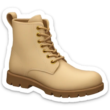 Boots beige sticker