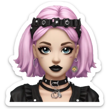 Punk  Inspiration  Design Inspiration Design Creative Design Dark Style Subculture Gothic Style y2k Lolita Lolita niche fashion brand personality accessories  fashion accessories  accessory sharing # necklace headwear hair accessories sticker