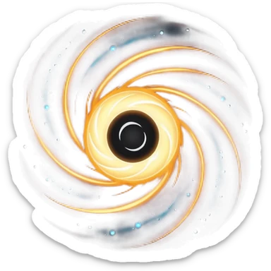 Black hole sticker