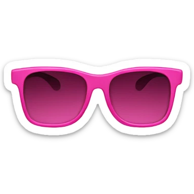 pink glasses sticker