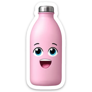 baby pink owala water bottle sticker