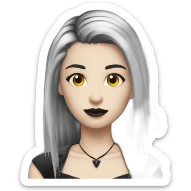 hot-goth-chick sticker