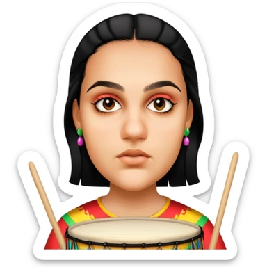 Festive Drummer sticker