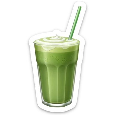 iced matcha latte  sticker