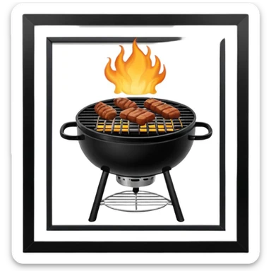 Black Primo bbq sticker