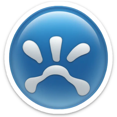 tick mark in blue circle sticker