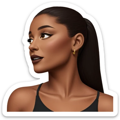 portrait of dark-skinned beauty sticker