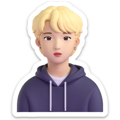 Bang Chan from Stray Kids, K-pop idol sticker