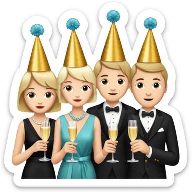 Great gatsby birthday sticker