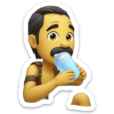 Thirsty sticker